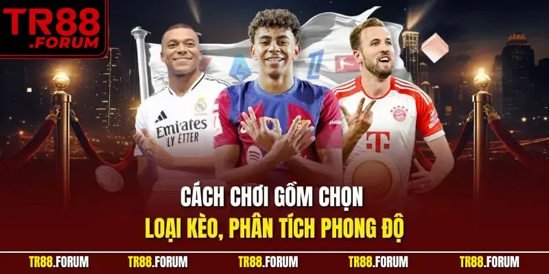 Cách chơi gồm chọn loại kèo, phân tích phong độ