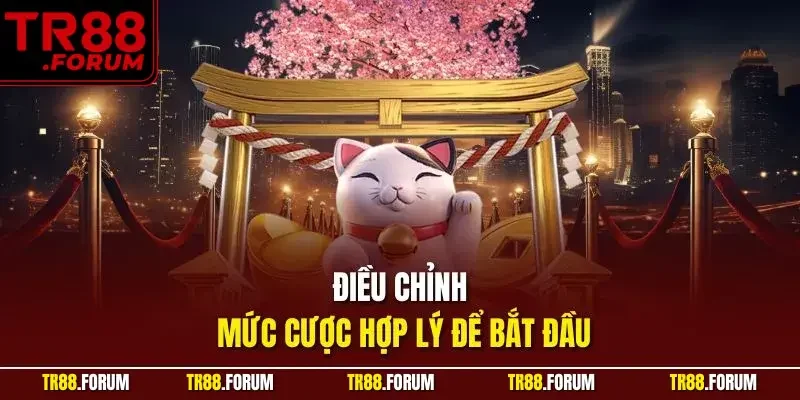 Điều chỉnh mức cược hợp lý để bắt đầu