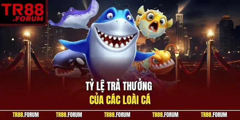 Tỷ lệ trả thưởng của các loài cá
